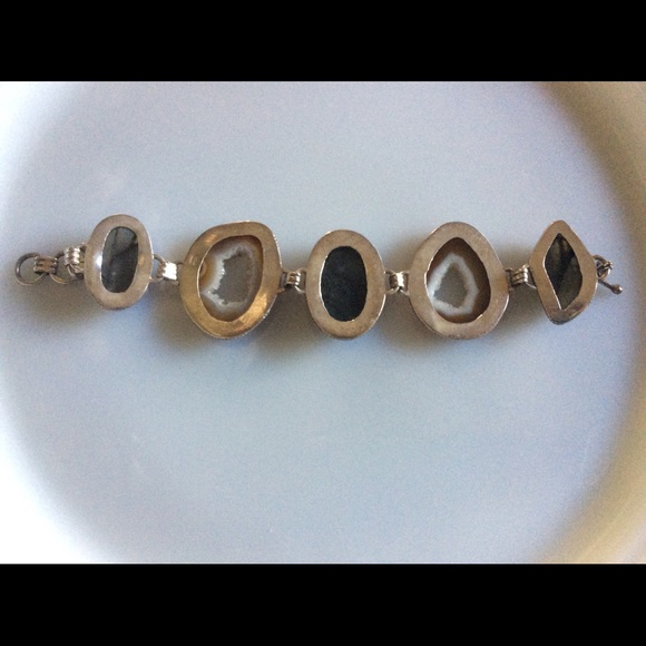 Sterling Silver Natural Stone Bracelet - Picture 3 of 3